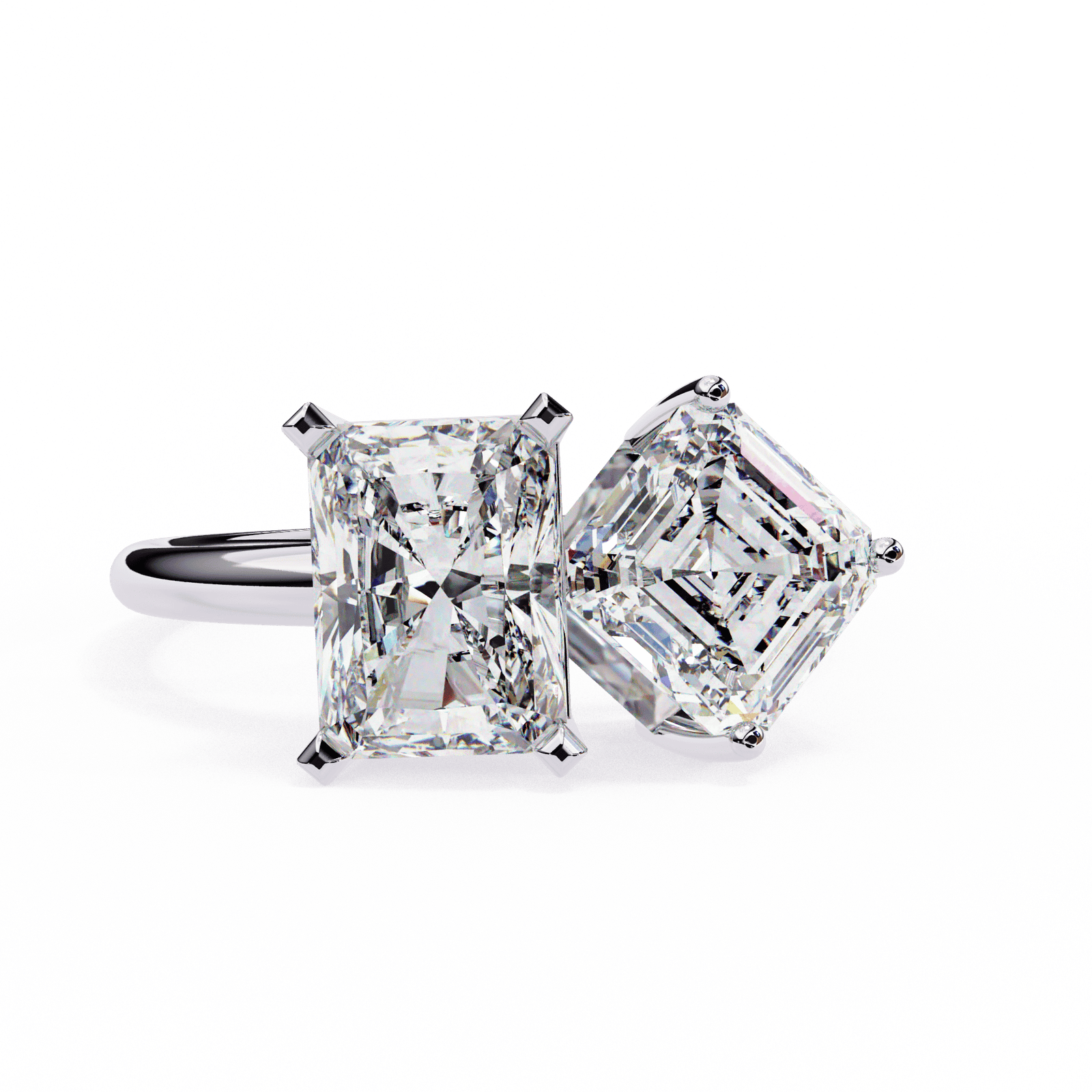 Twin Diamond Statement Ring